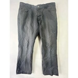 Dockers Mens Classic Fit Flat Front Chino Pants Charcoal Gray 100% Cotton 36x29